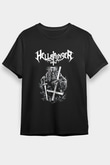 Hellbringer Baskılı Unisex Siyah Tişört - Tshirt