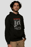 Hellhammer Baskılı Unisex Siyah Hoodie
