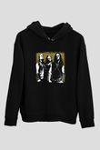 Hellhammer Baskılı Unisex Siyah Hoodie