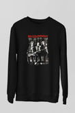 Hellhammer Baskılı Unisex Siyah Sweatshirt