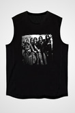 Helloween Baskılı Unisex Siyah Kolsuz Tişört