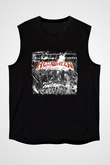 Helloween Baskılı Unisex Siyah Kolsuz Tişört