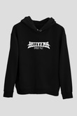 Hellyeah Baskılı Unisex Siyah Hoodie