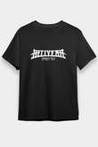 Hellyeah Baskılı Unisex Siyah Tişört