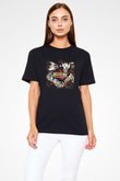 Hellyeah Baskılı Unisex Siyah Tişört