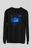 Helyum Atom Numarası Baskılı Unisex Siyah Sweatshirt