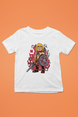 Heman Baskılı Unisex Beyaz Çocuk Tişört