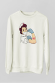 Hemşire Beyaz Unisex Sweatshirt