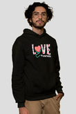 Hemşire Siyah Unisex Kapüşonlu Sweatshirt