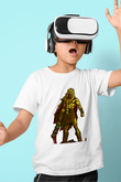 Herkül Baskılı Beyaz Unisex Beyaz Çocuk Tişört - Tshirt