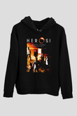 Heroes Siyah Unisex Hoodie