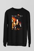 Heroes Siyah Unisex Sweatshirt