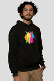 Heykeltıraş Siyah Unisex Kapüşonlu Sweatshirt