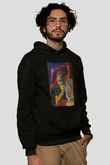Heykeltıraş Siyah Unisex Kapüşonlu Sweatshirt