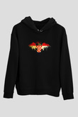 Hırvatistan Siyah Unisex Hoodie