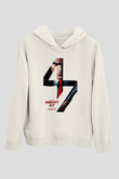 Hitman Beyaz Unisex Hoodie