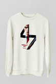 Hitman Beyaz Unisex Sweatshirt