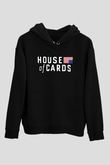 House of Cards Siyah Unisex Hoodie