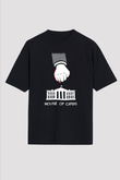 House of Cards Siyah Unisex Oversize Tişört T-Shirt
