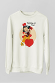 Hula Beyaz Unisex Sweatshirt