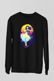 Hula Siyah Unisex Sweatshirt