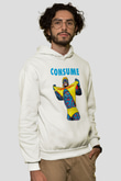 Hulk Hogan Beyaz Unisex Kapşonlu Sweatshirt