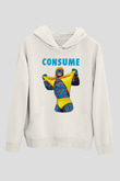 Hulk Hogan Beyaz Unisex Kapşonlu Sweatshirt