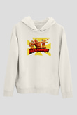 Hulk Hogan Beyaz Unisex Kapşonlu Sweatshirt