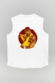 Hulk Hogan Beyaz Unisex Kolsuz Tişört