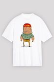 Hulk Hogan Beyaz Unisex Oversize Tişört