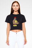 Hulk Hogan Siyah   Crop Top Tişört