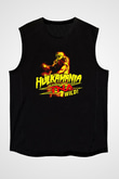 Hulk Hogan Siyah Unisex  Kolsuz Tişört