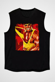 Hulk Hogan Siyah Unisex  Kolsuz Tişört