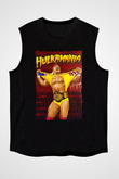 Hulk Hogan Siyah Unisex  Kolsuz Tişört