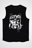 Hulk Hogan Siyah Unisex  Kolsuz Tişört