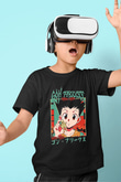 Hunter X Hunter Baskılı Unisex Siyah Çocuk Tişört - Tshirt