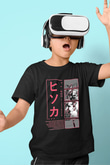 Hunter X Hunter Baskılı Unisex Siyah Çocuk Tişört - Tshirt