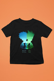 Hunter X Hunter Baskılı Unisex Siyah Çocuk Tişört - Tshirt