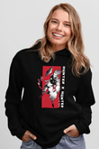 Hunter X Hunter Baskılı Unisex Siyah Hoodie
