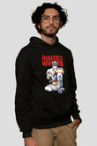 Hunter X Hunter Baskılı Unisex Siyah Hoodie