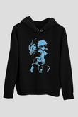 Hunter X Hunter Baskılı Unisex Siyah Hoodie