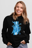 Hunter X Hunter Baskılı Unisex Siyah Hoodie