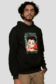 Hunter X Hunter Baskılı Unisex Siyah Hoodie