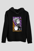 Hunter X Hunter Baskılı Unisex Siyah Hoodie