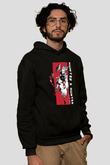 Hunter X Hunter Baskılı Unisex Siyah Hoodie