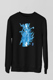 Hunter X Hunter Baskılı Unisex Siyah Sweatshirt