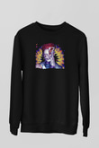 Hunter X Hunter Baskılı Unisex Siyah Sweatshirt