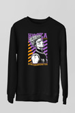Hunter X Hunter Baskılı Unisex Siyah Sweatshirt