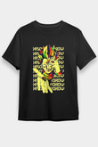 Hunter X Hunter Baskılı Unisex Siyah Tişört - Tshirt