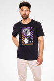 Hunter X Hunter Baskılı Unisex Siyah Tişört - Tshirt